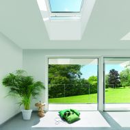 Ample natural light below a flat roof