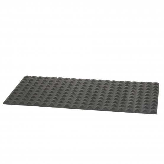 Piramid foam : une mousse phonique en relief pyramide anthracite Piramid foam : une mousse phonique en relief pyramide anthracite